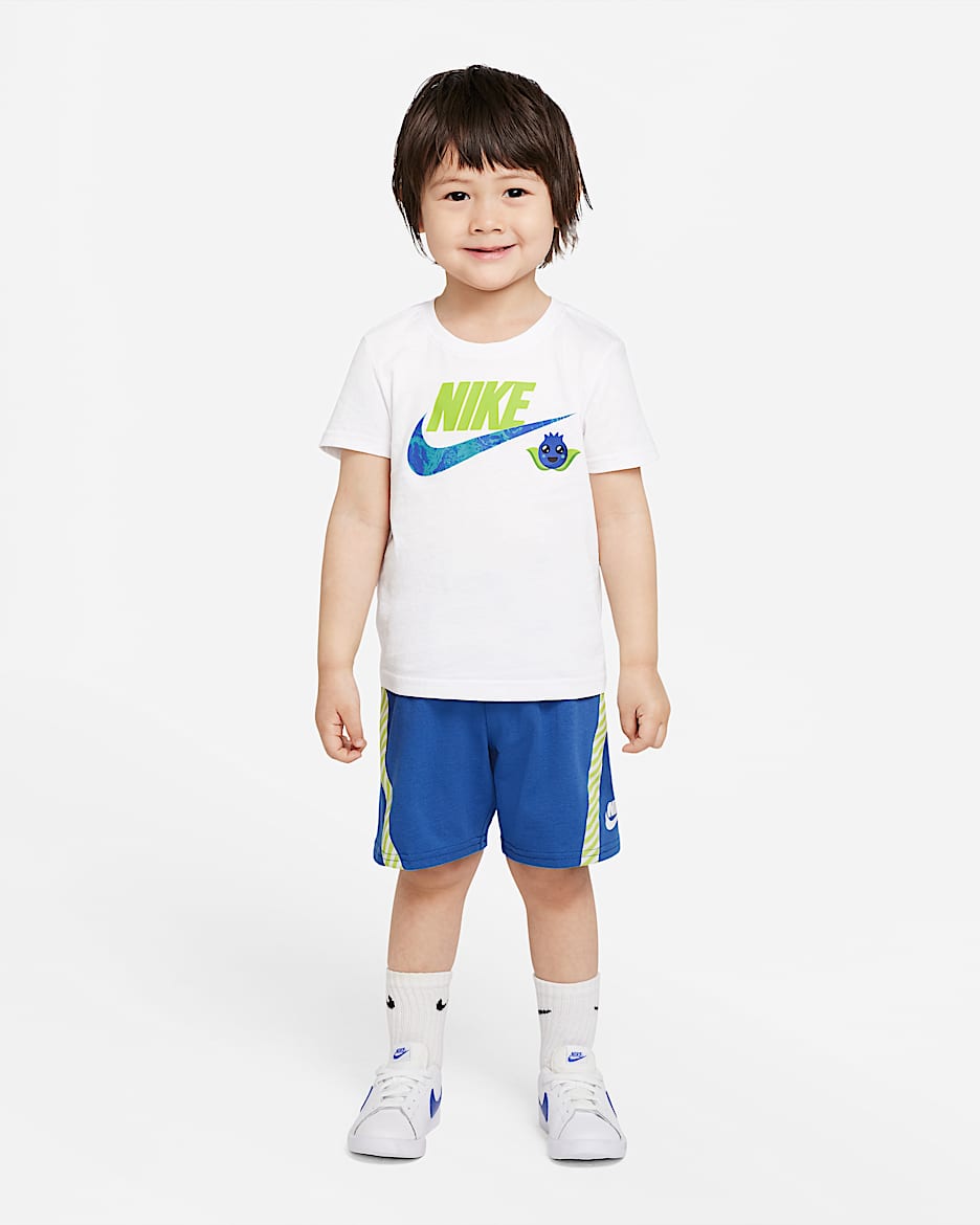 Nike Sportswear 婴童T恤和短裤套装 - 中蓝