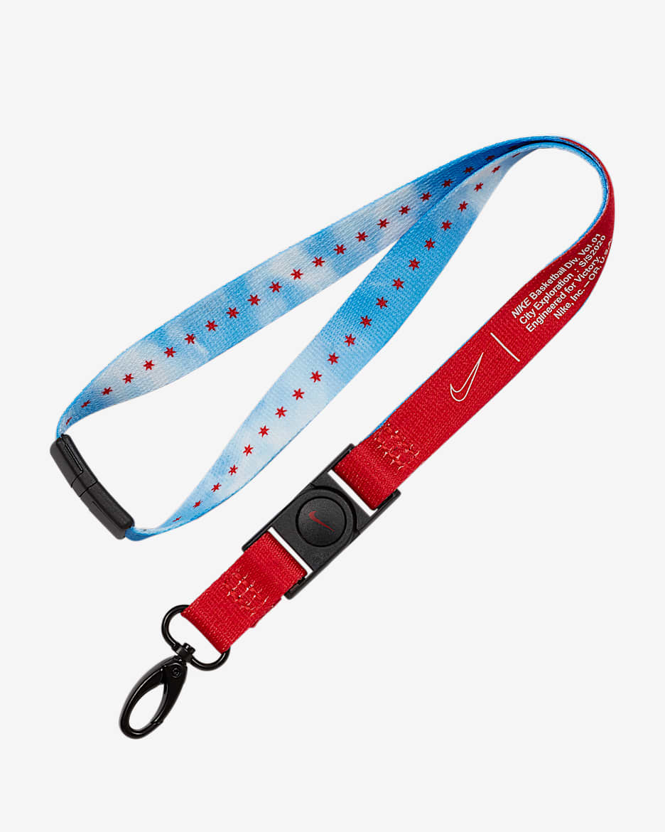 Nike City Exploration (Chicago) 挂绳(1只) - 大学蓝/大学红/白色
