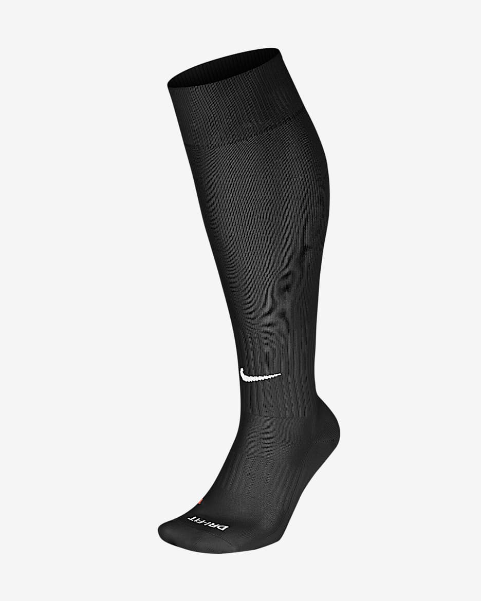 Nike Classic 足球袜 - 黑/白色