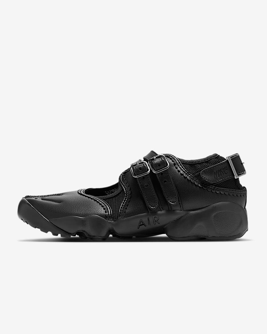 Nike Air Rift Breathe 耐克忍者鞋女子分趾运动鞋 - 黑/黑/黑