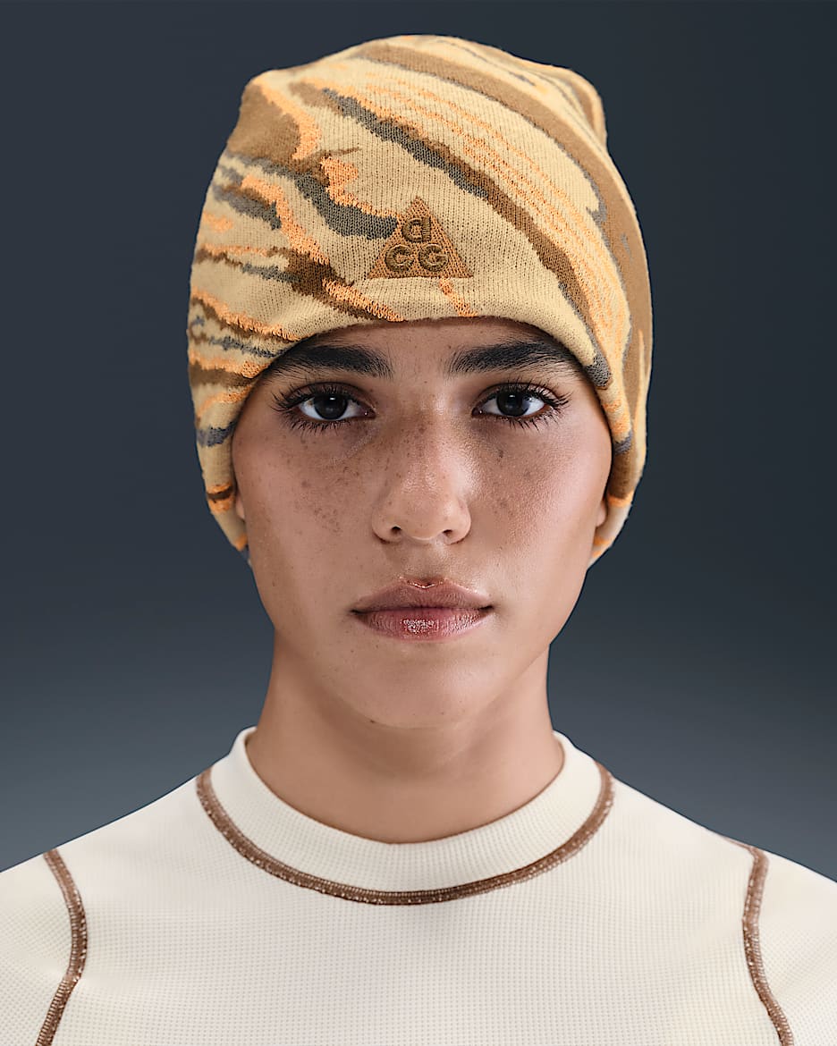 Nike ACG Peak "Big Bend" 针织帽 - 杏茶色/苔木棕色