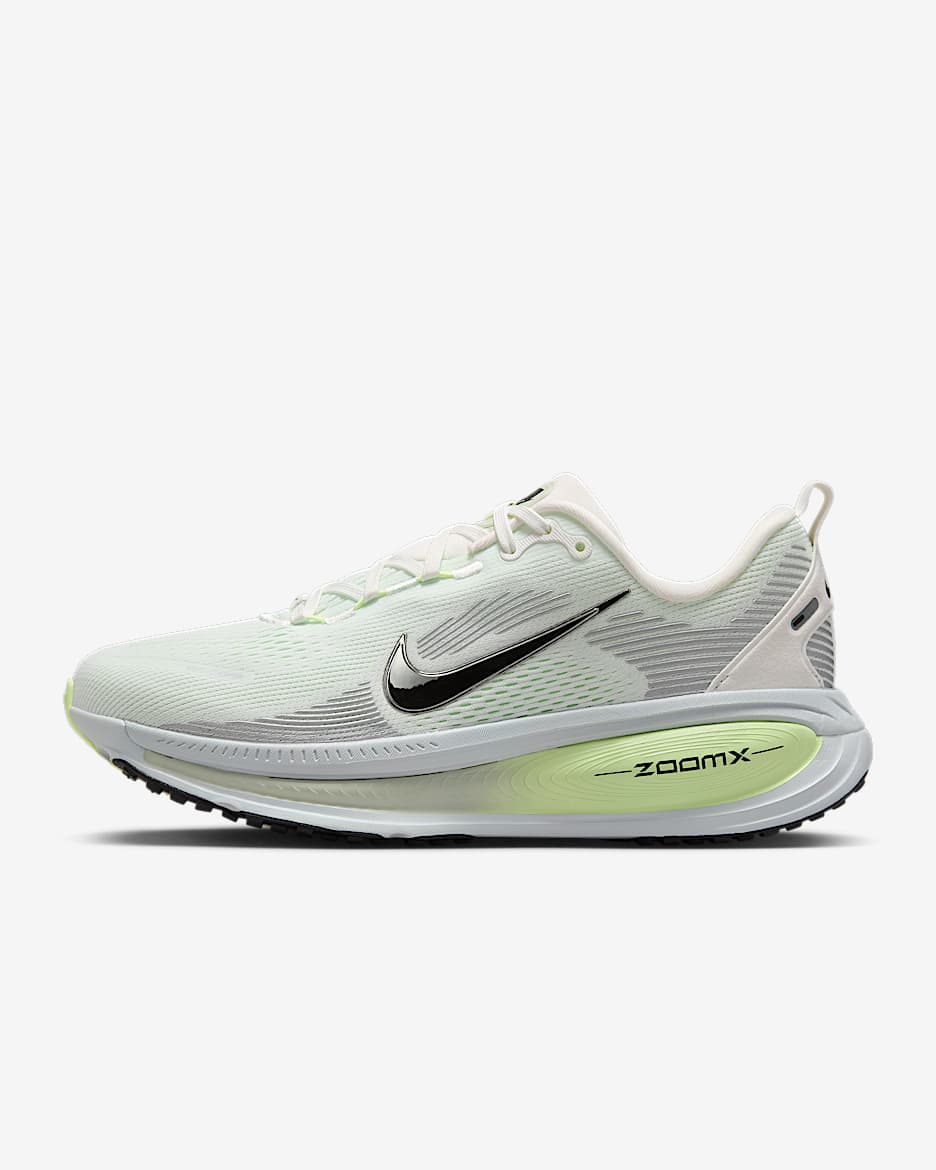 Nike Vomero 18 耐克迈柔女子公路跑步鞋 - 山峰白/微黄绿/浅银/黑