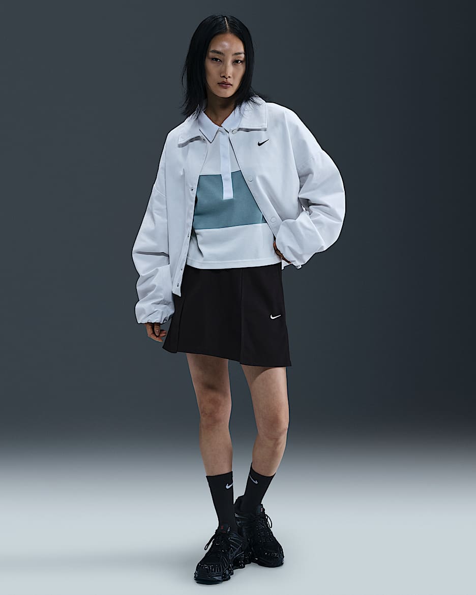 Nike Sportswear 女子工装半身裙 - 黑/帆白