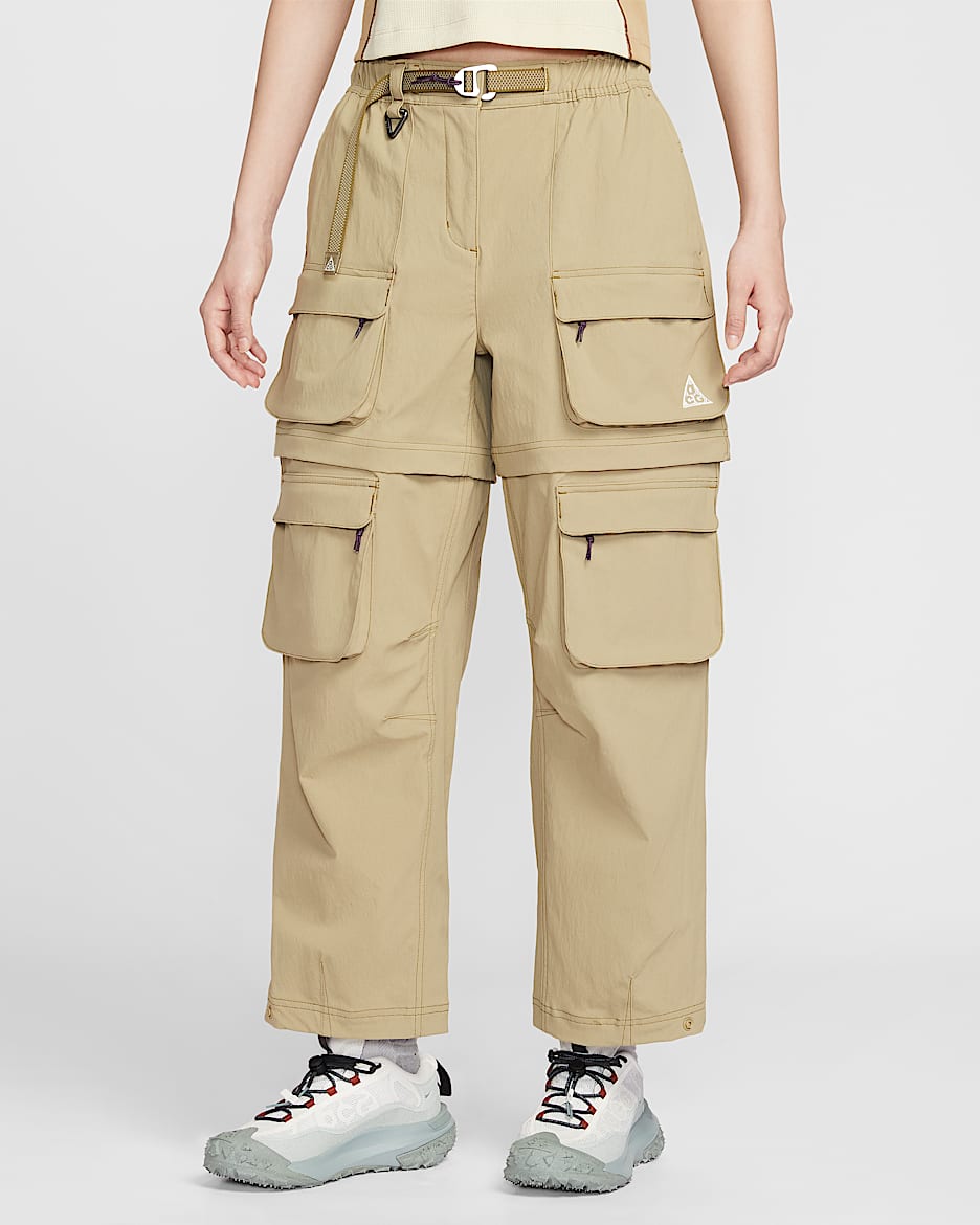 Nike ACG "Smith Summit" 女子拒水可拆式拉链长裤 - 橄榄绿/高射炮橄榄绿/山峰白