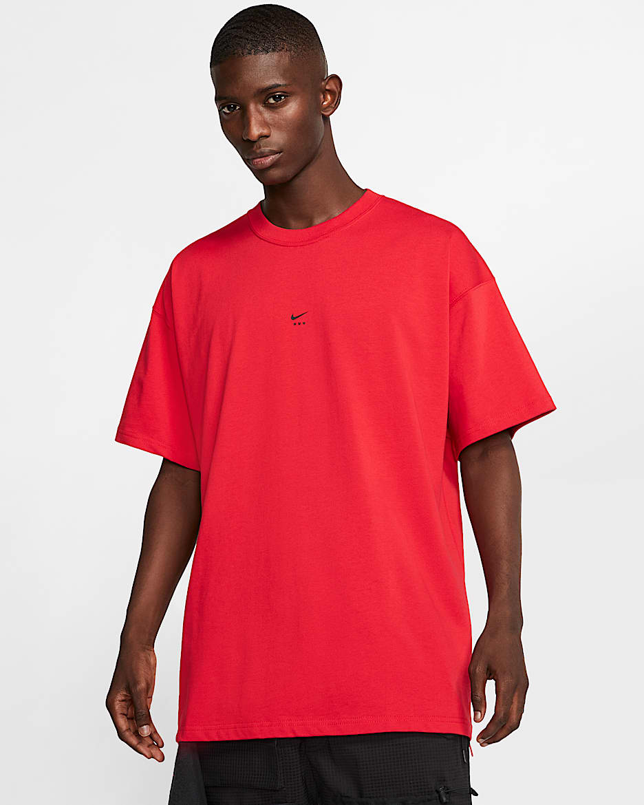 Nike x MMW 男子短袖T恤 - 大学红/黑