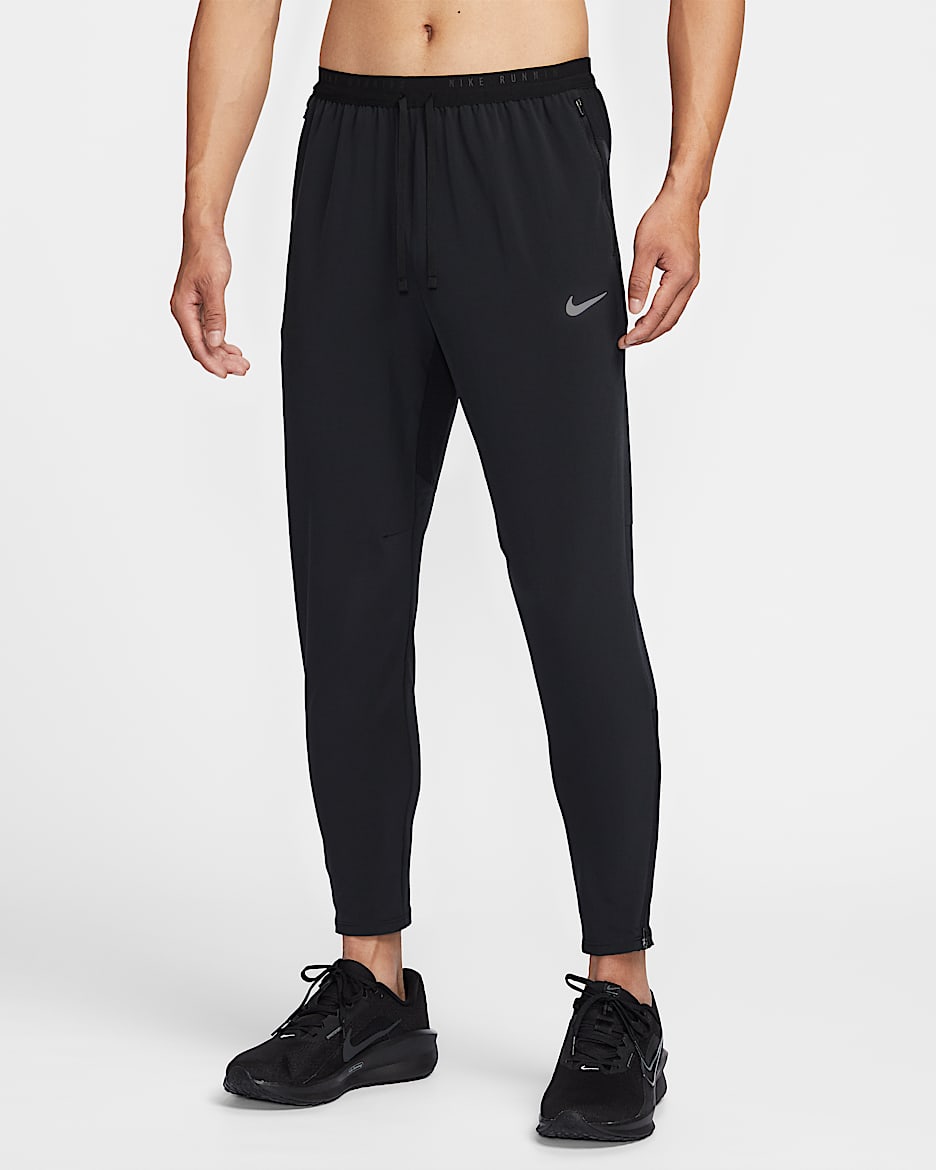 Nike Stride Dri-FIT 男子速干梭织跑步长裤 - 黑