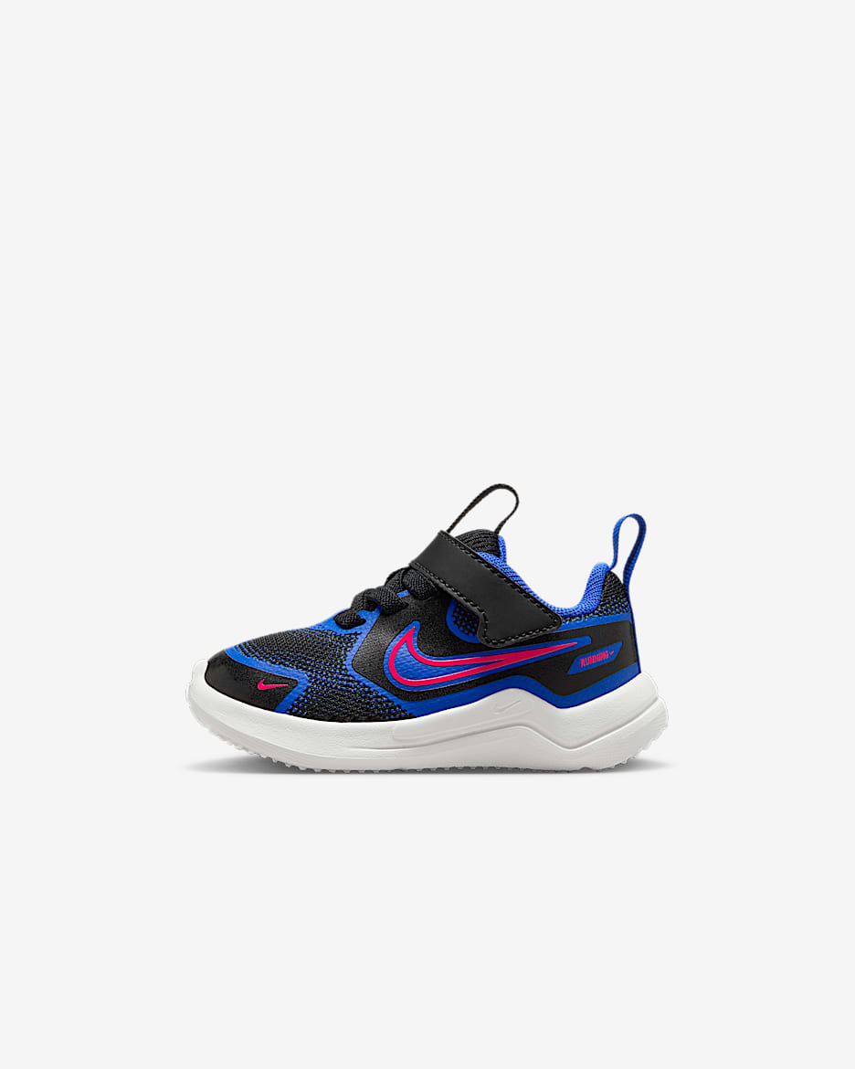 Nike Cosmic Runner 耐克宇宙一号婴童易穿脱运动鞋 - 黑/皇家蓝/山峰白/亮深红