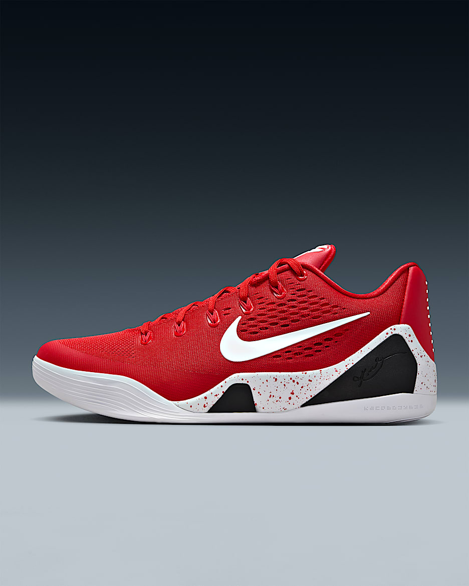 Kobe IX Elite Low EM Protro 科比男/女篮球鞋 - 大学红/白色/白色