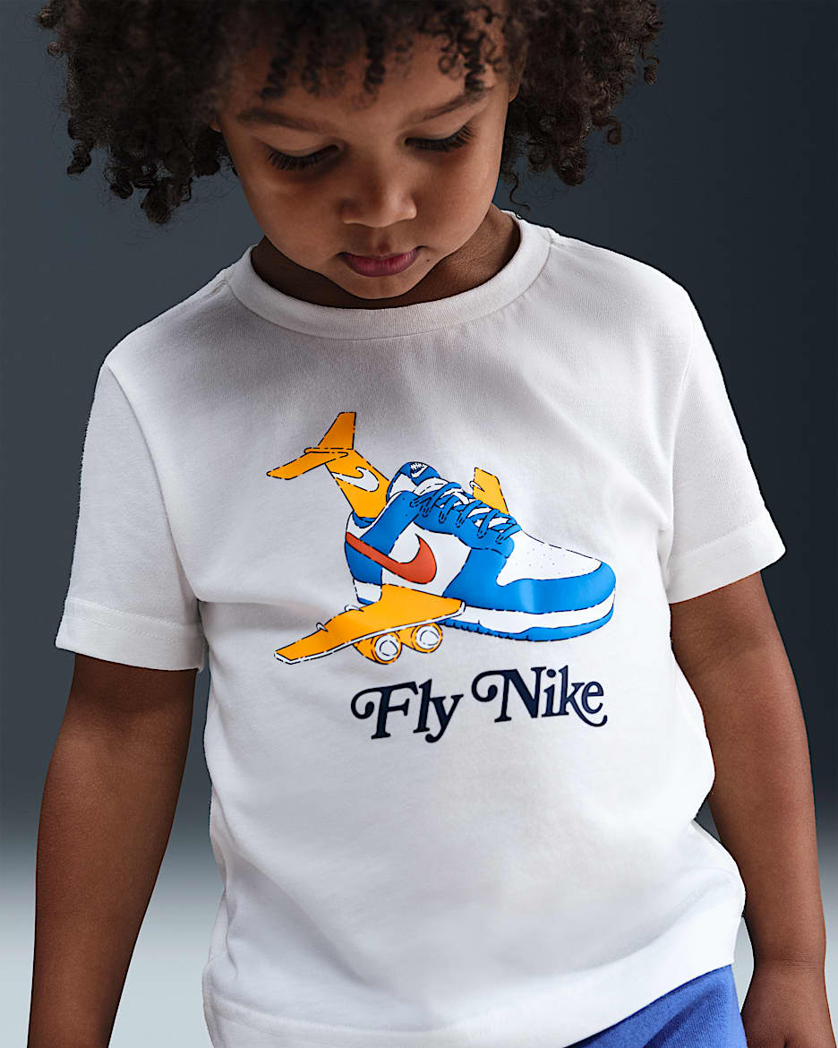 Nike "Fly Nike" 婴童T恤 - 帆白
