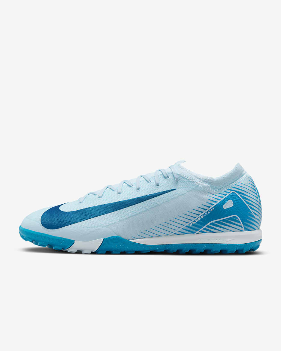 Nike Mercurial Vapor 16 Pro 耐克刺客系列男/女 TF 人造场地低帮足球鞋 - 冰川蓝/轨道蓝