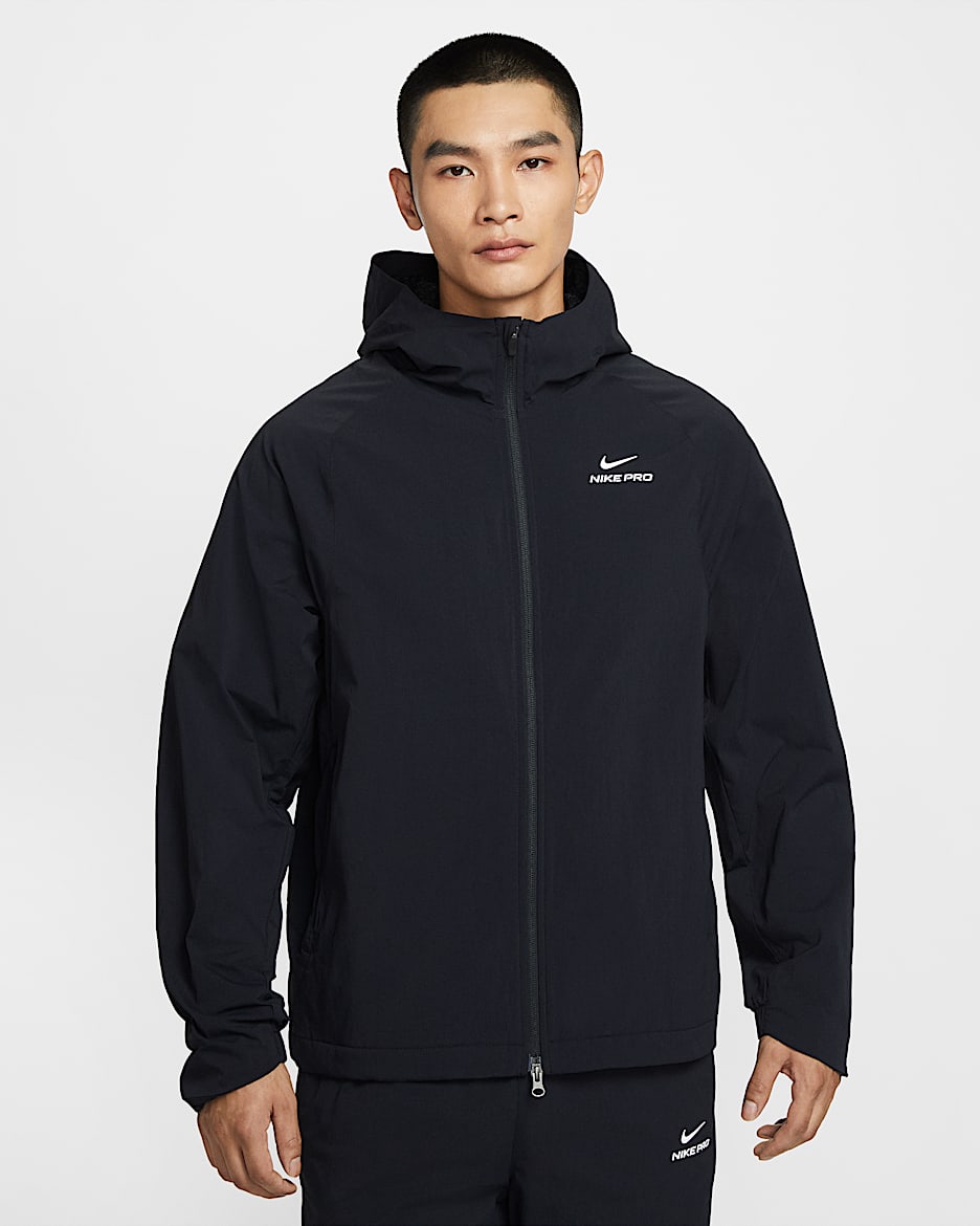 Nike Pro Octa Therma-FIT ADV 男子训练夹克 - 黑/白色