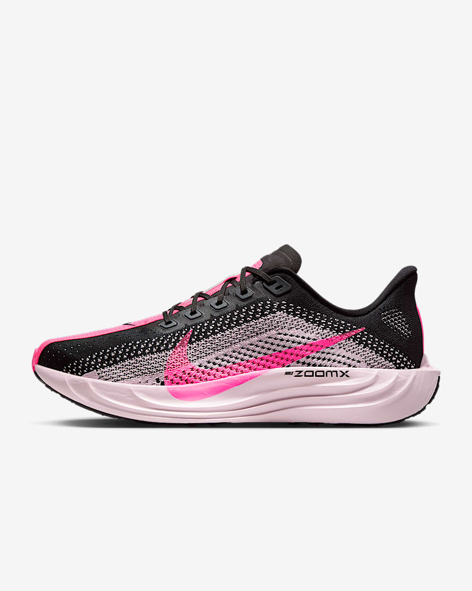 Nike Pegasus Plus 耐克超级飞马男子公路跑步鞋 - 黑/泡沫粉/透明粉