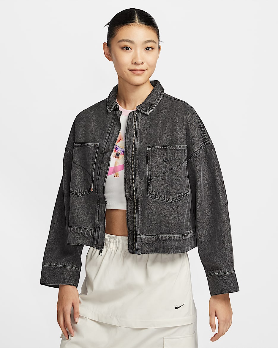 Nike Sportswear 女子牛仔系列夹克 - 黑