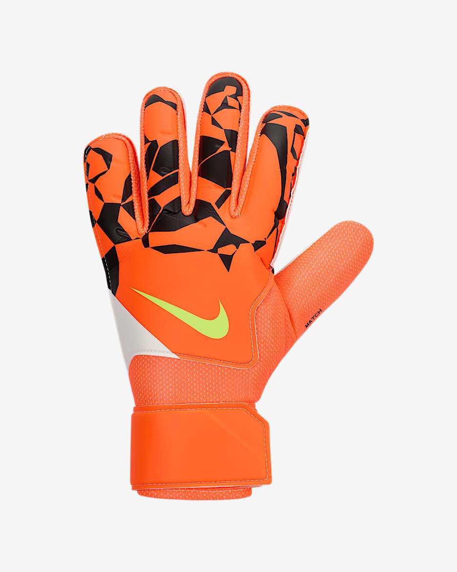 Nike Match 足球守门员手套（1 副） - 橙红/黑/荧光黄
