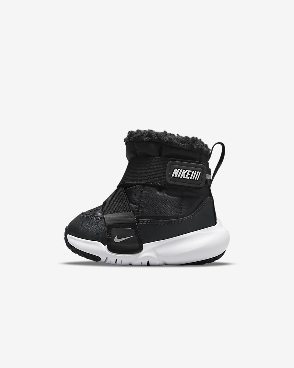 Nike Flex Advance 耐克小飞碟婴童易穿脱运动靴 - 黑/暗烟灰/大学红/白色