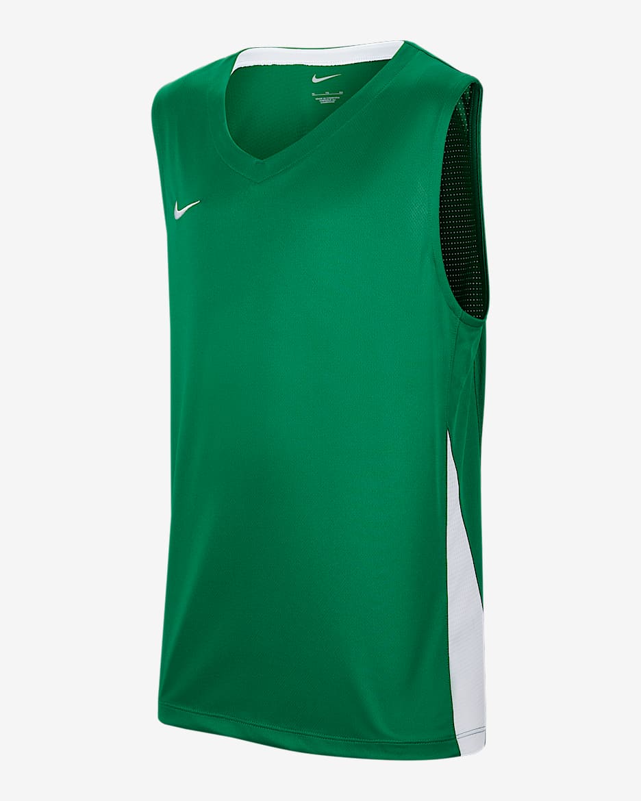 Nike 大童篮球球衣 - 松绿/白色/白色
