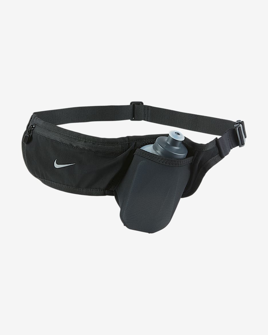 Nike 296ml Pocket 水壶腰包 - 黑/黑/银