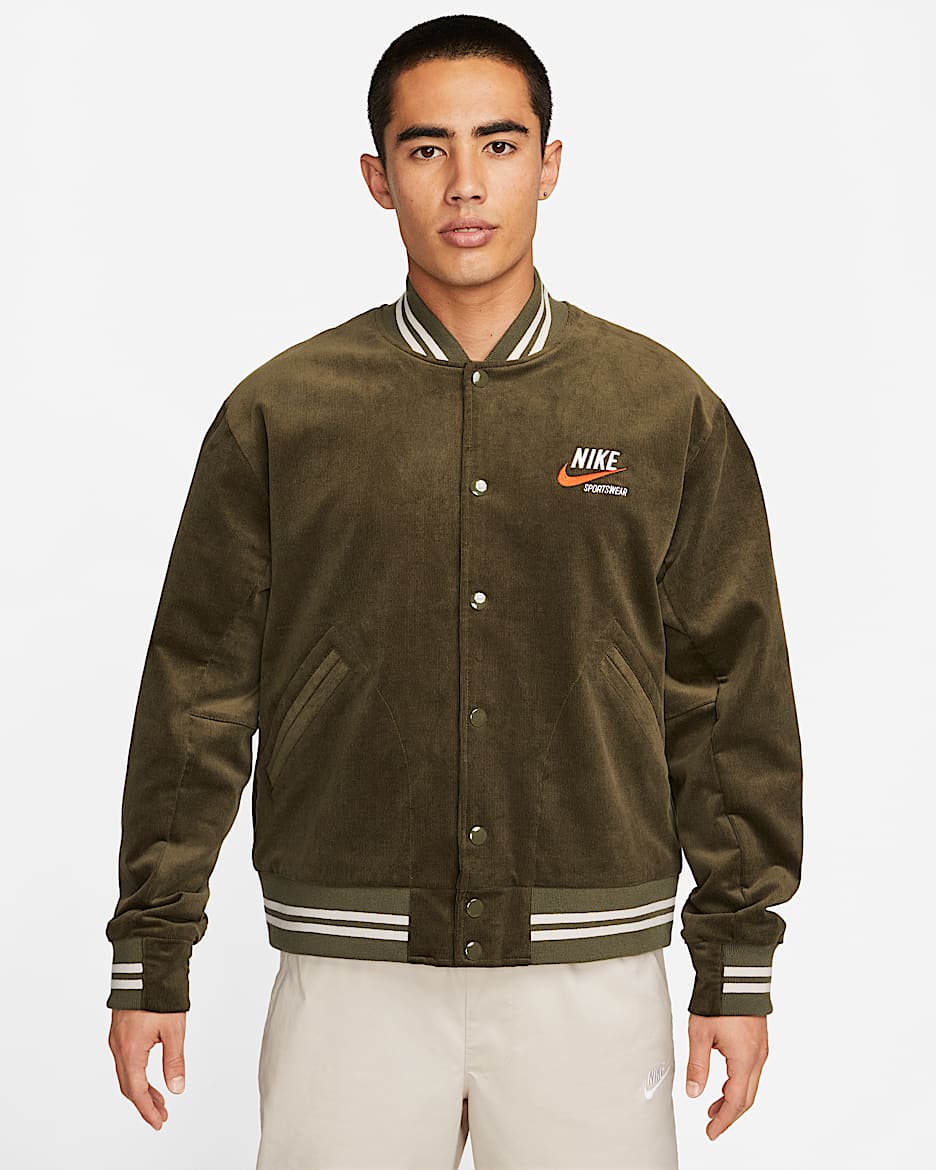 Nike Sportswear Trend 男子灯芯绒夹克 - 军裤卡其/帆白/军裤卡其