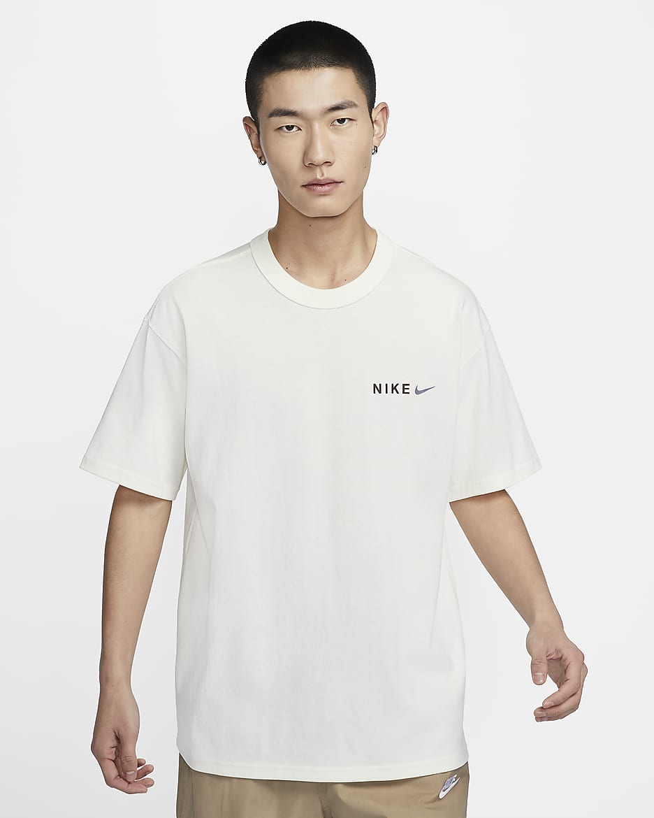Nike Sportswear Premium Essentials 男子户外T恤 - 帆白