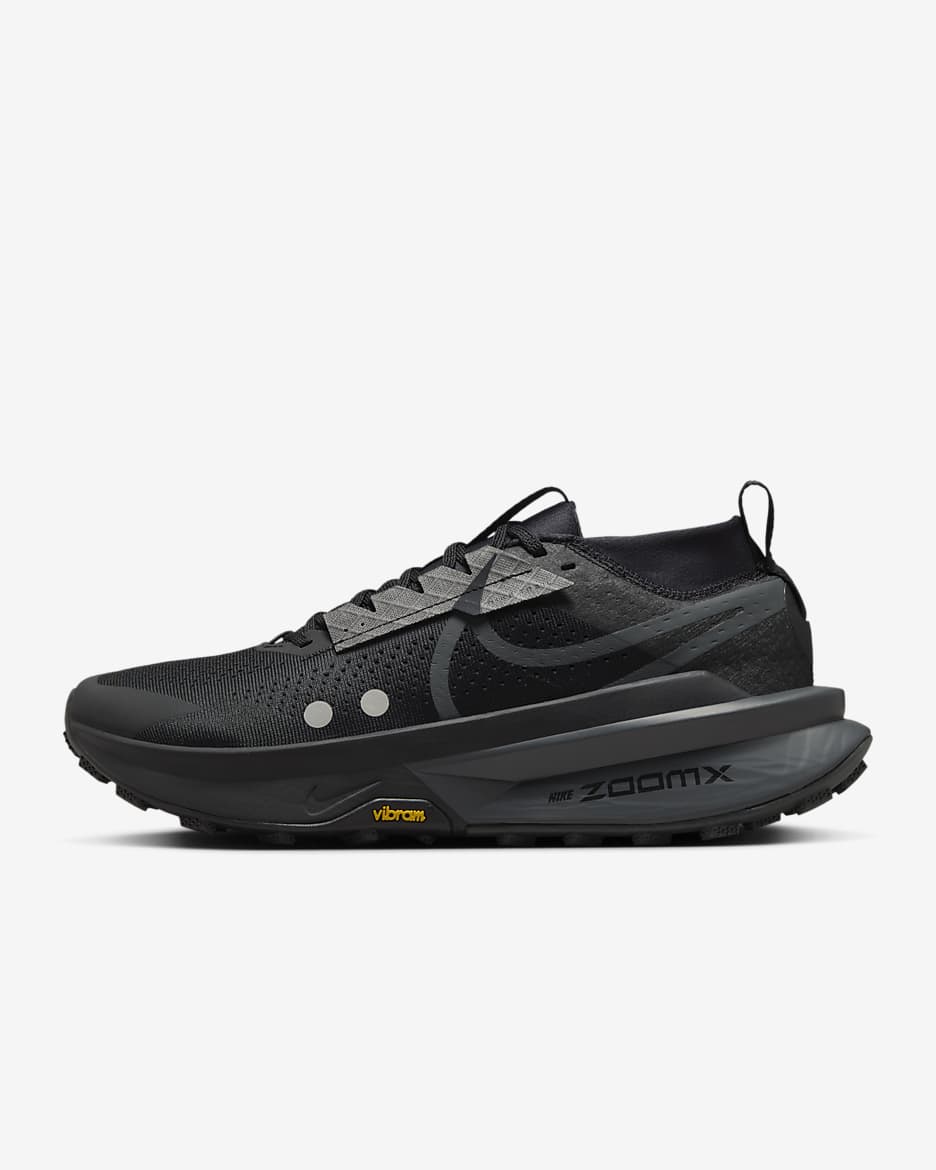Nike Zegama Trail 2 男子 ZoomX 户外越野跑步鞋 - 黑/丝绒棕/金属银灰/煤黑