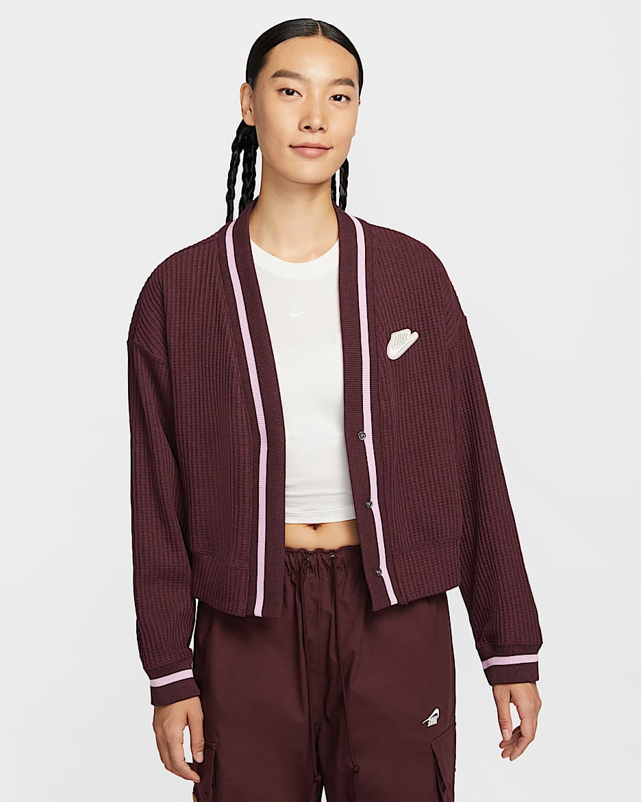 Nike Sportswear 女子开衫 - 鲜亮勃艮第酒红/调色