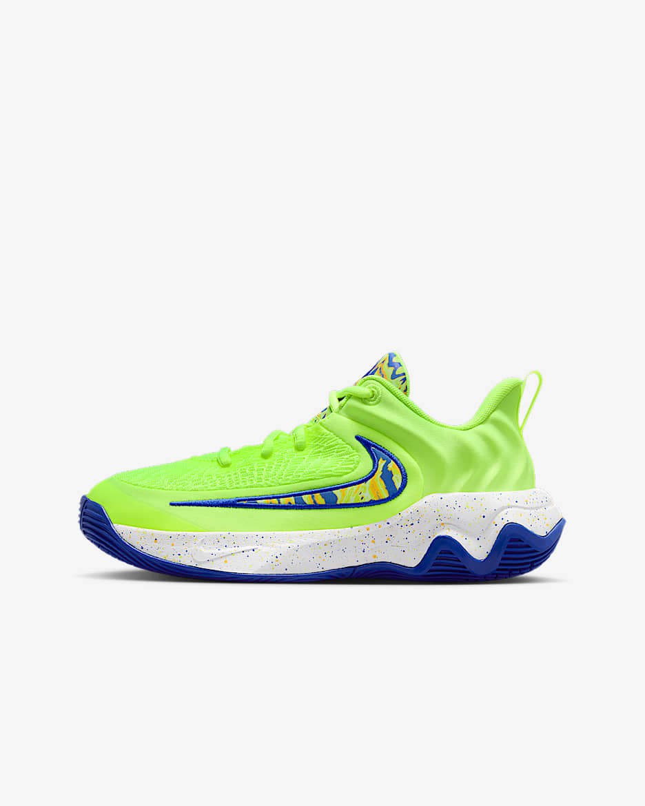 Giannis Immortality 4 SE 耐克字母哥大童篮球鞋 - 荧光冰黄/游戏宝蓝/激光橙/多色