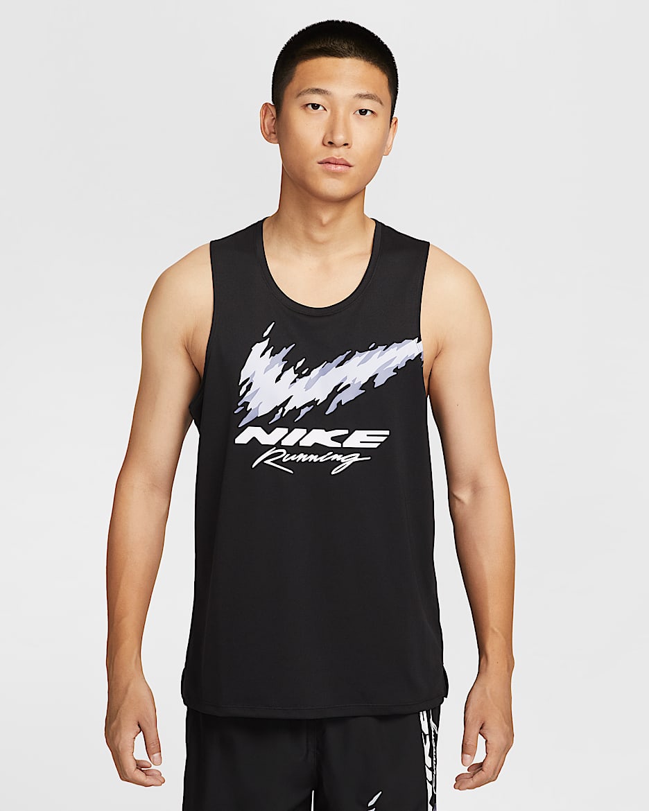 Nike Miler Dri-FIT 男子速干跑步背心 - 黑