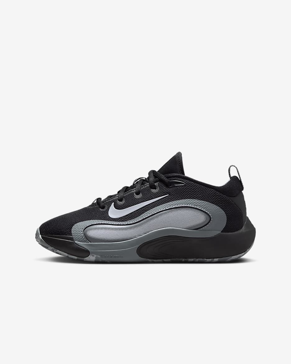Nike IsoFly 大童篮球鞋 - 黑/冷灰/白色/狼灰