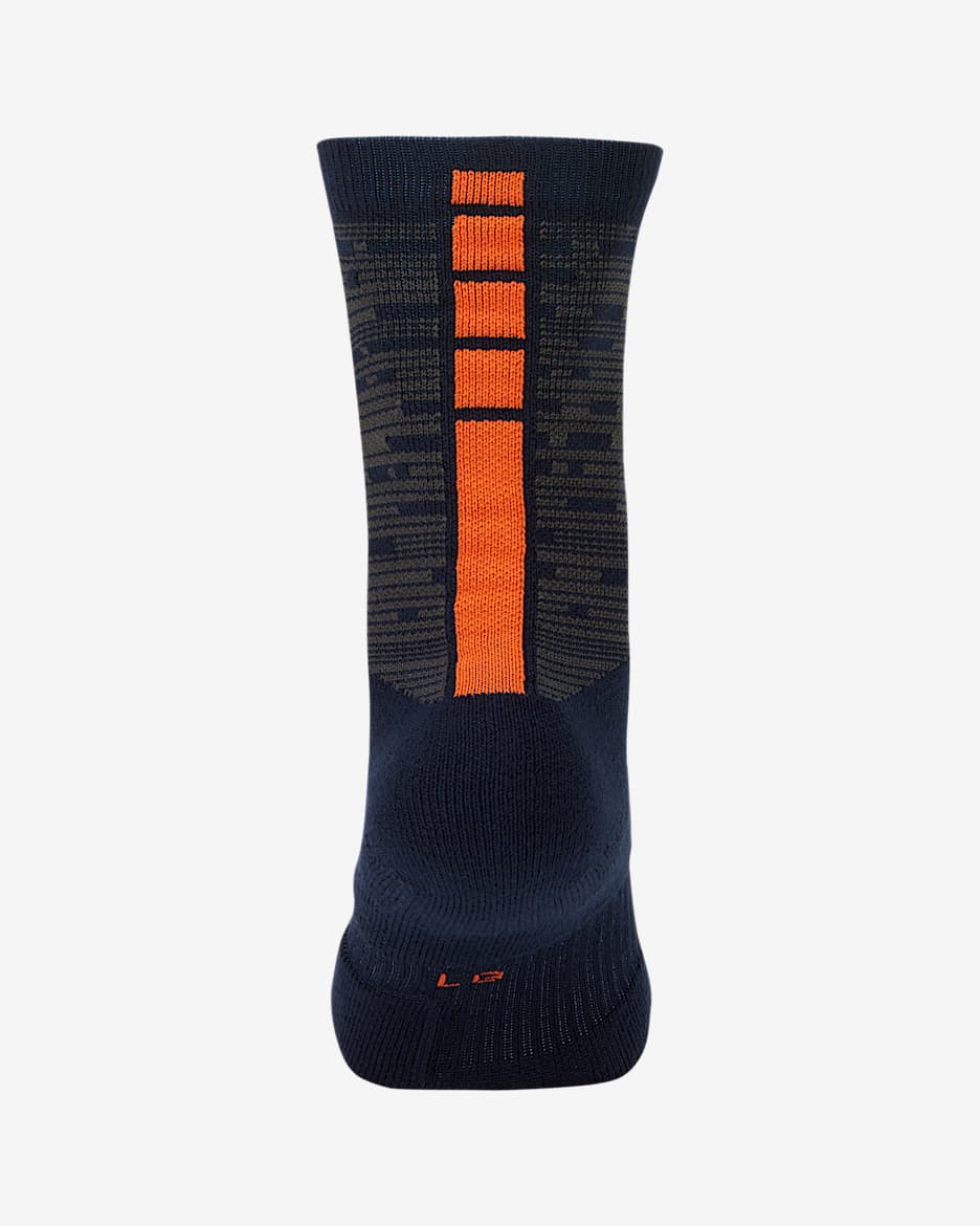 纽约尼克斯队 City Edition Nike Elite NBA 运动袜（1 双） - 大学深蓝/鲜橙色/白色