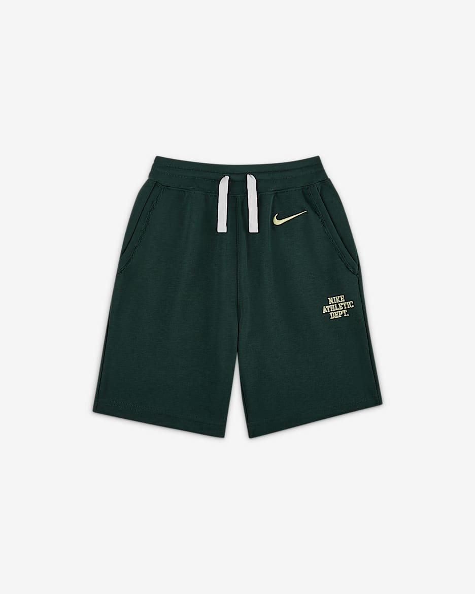 Nike 幼童学院风法式毛圈短裤幼童短裤 - 专业绿