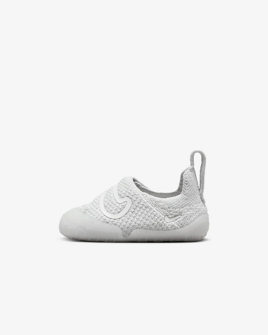 Nike Swoosh 1 婴童易穿脱运动鞋宝宝勾学步鞋 - 浅银/幻影灰白/苍野灰/帆白