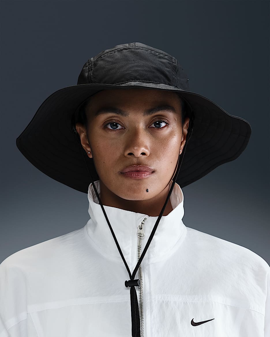 Nike Apex 宽版帽檐渔夫运动帽 - 黑
