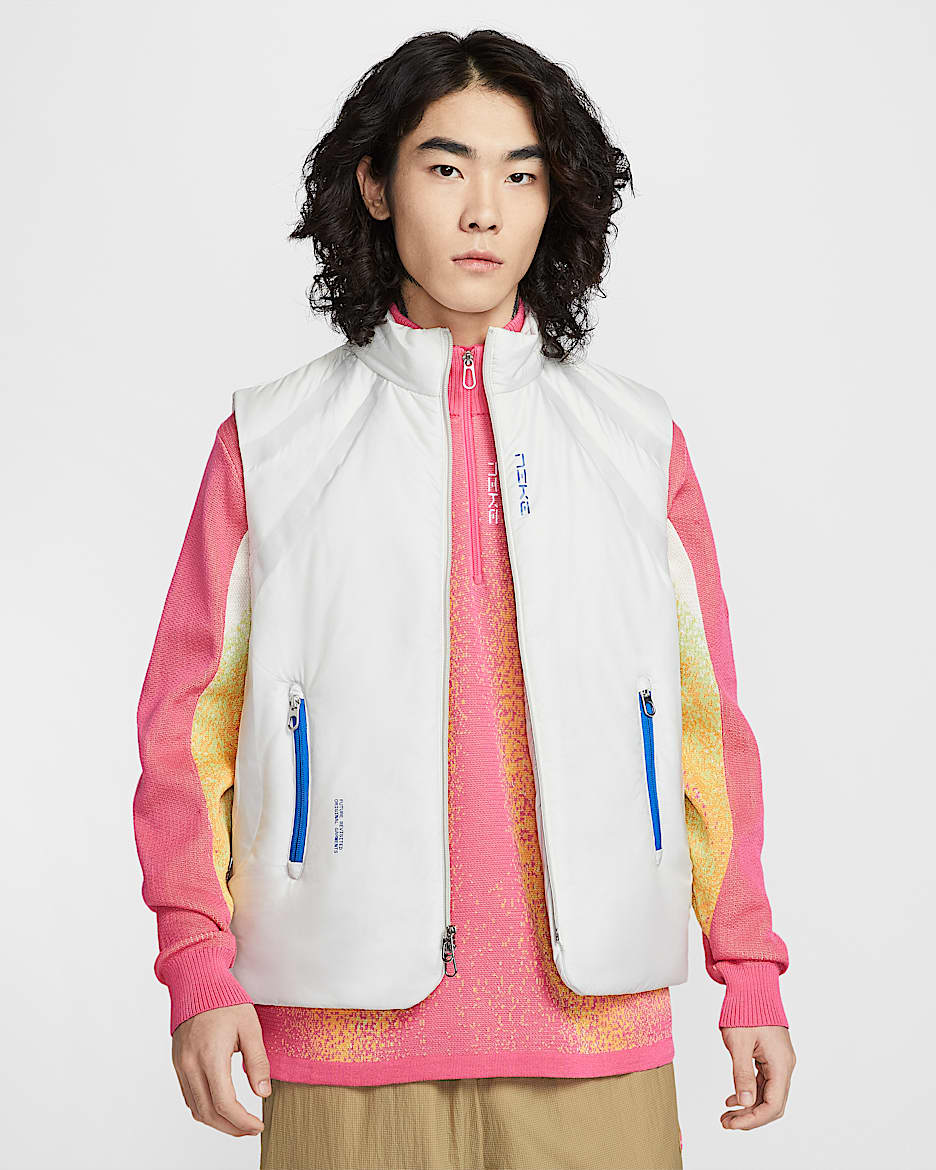 Nike Project F.R.O.G. 男子保暖马甲 - 浅骨色/皇家蓝/皇家蓝