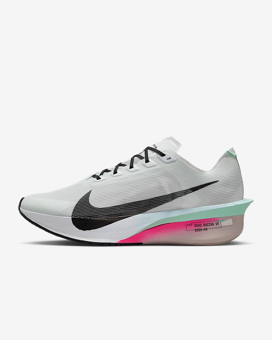 Nike Vaporfly 4 男子公路竞速跑步鞋 - 白色/透明粉/泡沫薄荷绿/黑
