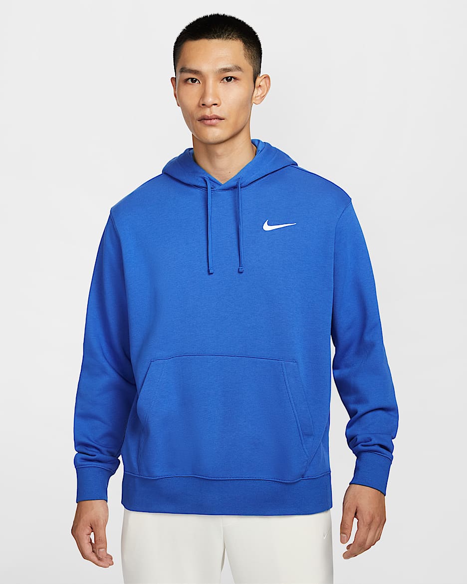 Nike Club 男子套头连帽衫 - 宝蓝/白色