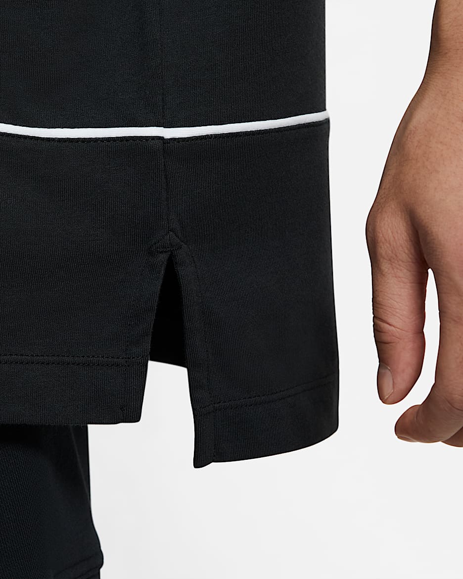 Nike Sportswear 男子翻领T恤 - 黑