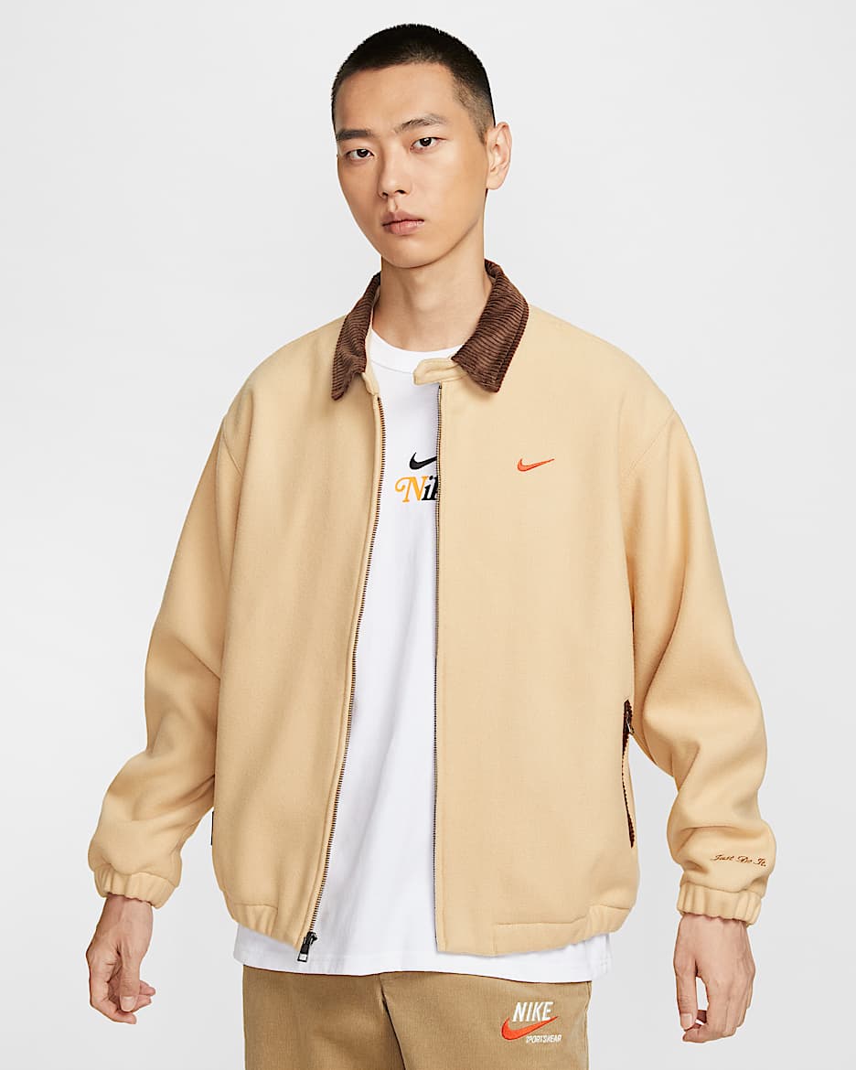 Nike Premium 巴恩风男/女梭织工装夹克 - 芝麻棕