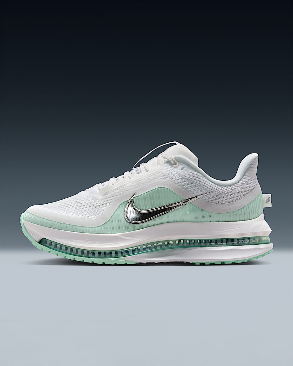 Nike Pegasus Premium 耐克顶级飞马女子公路跑步鞋 - 白色/泡沫薄荷绿/大炮灰/金属银