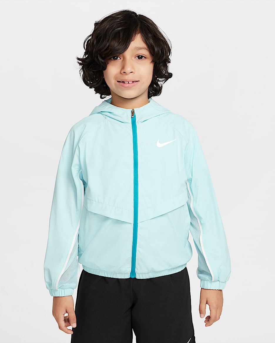 Nike 幼童凉感梭织夹克防晒衣 - 冰川蓝