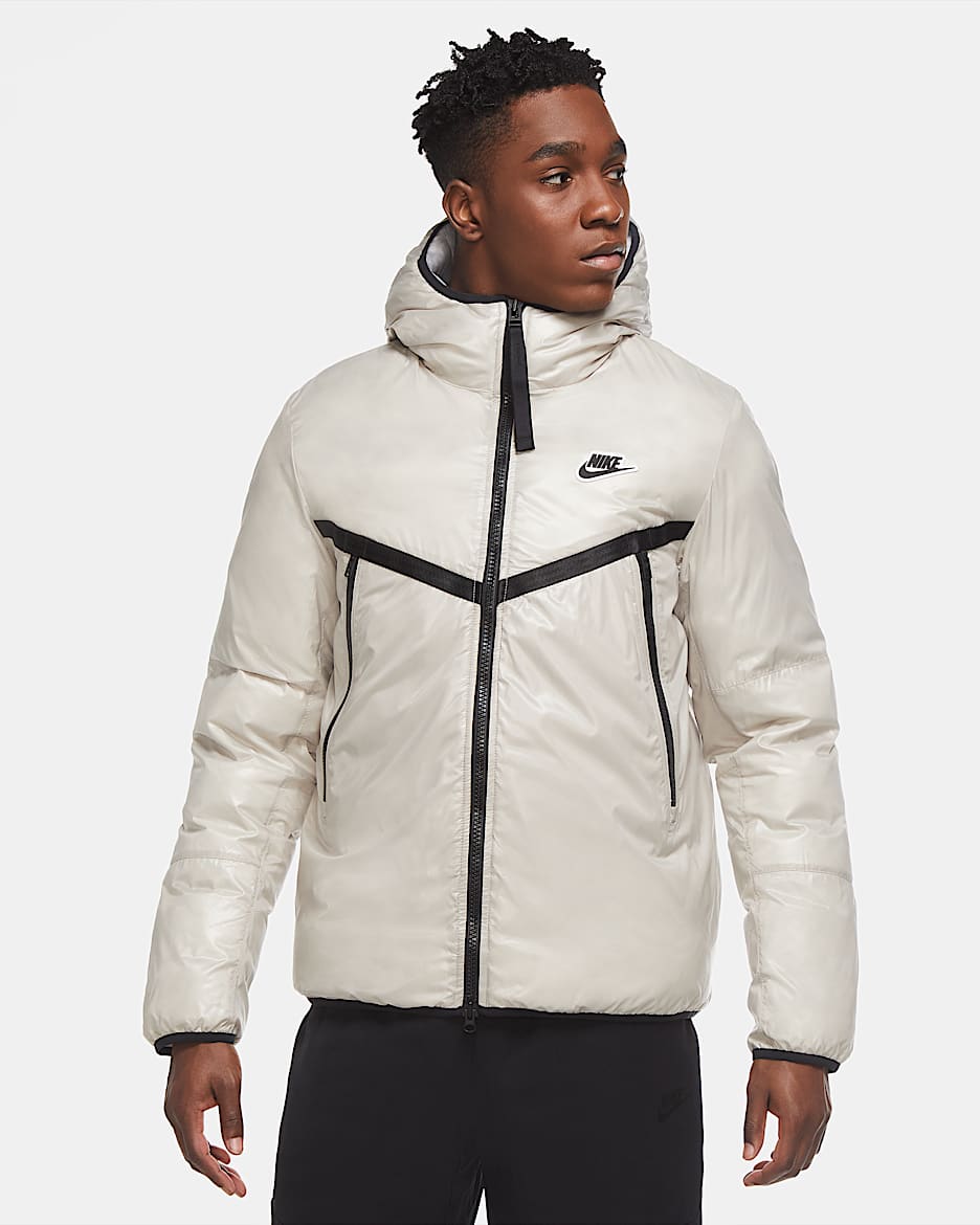 Nike Sportswear Synthetic-Fill Windrunner 男子夹克 - 石色/白色/黑/黑