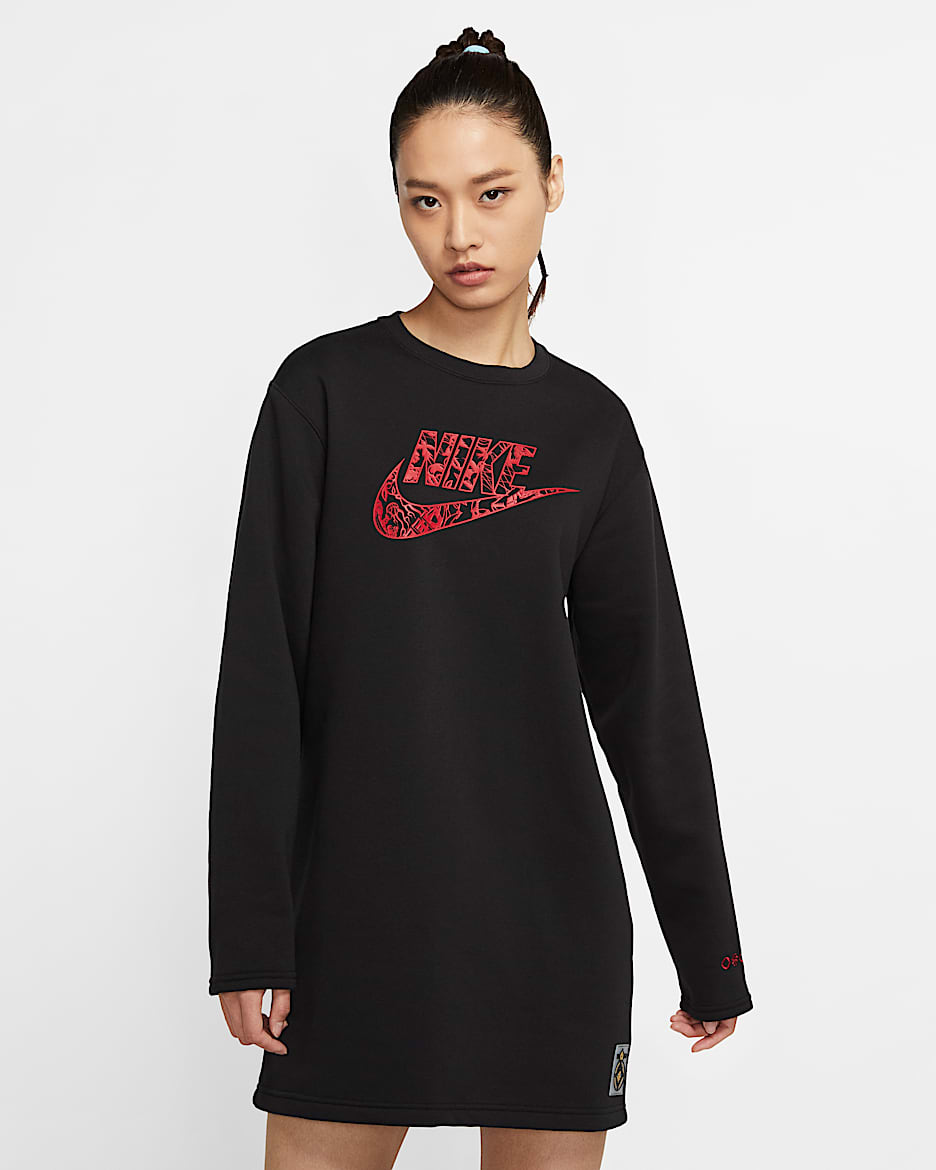 Nike Sportswear 女子加绒连衣裙 - 黑