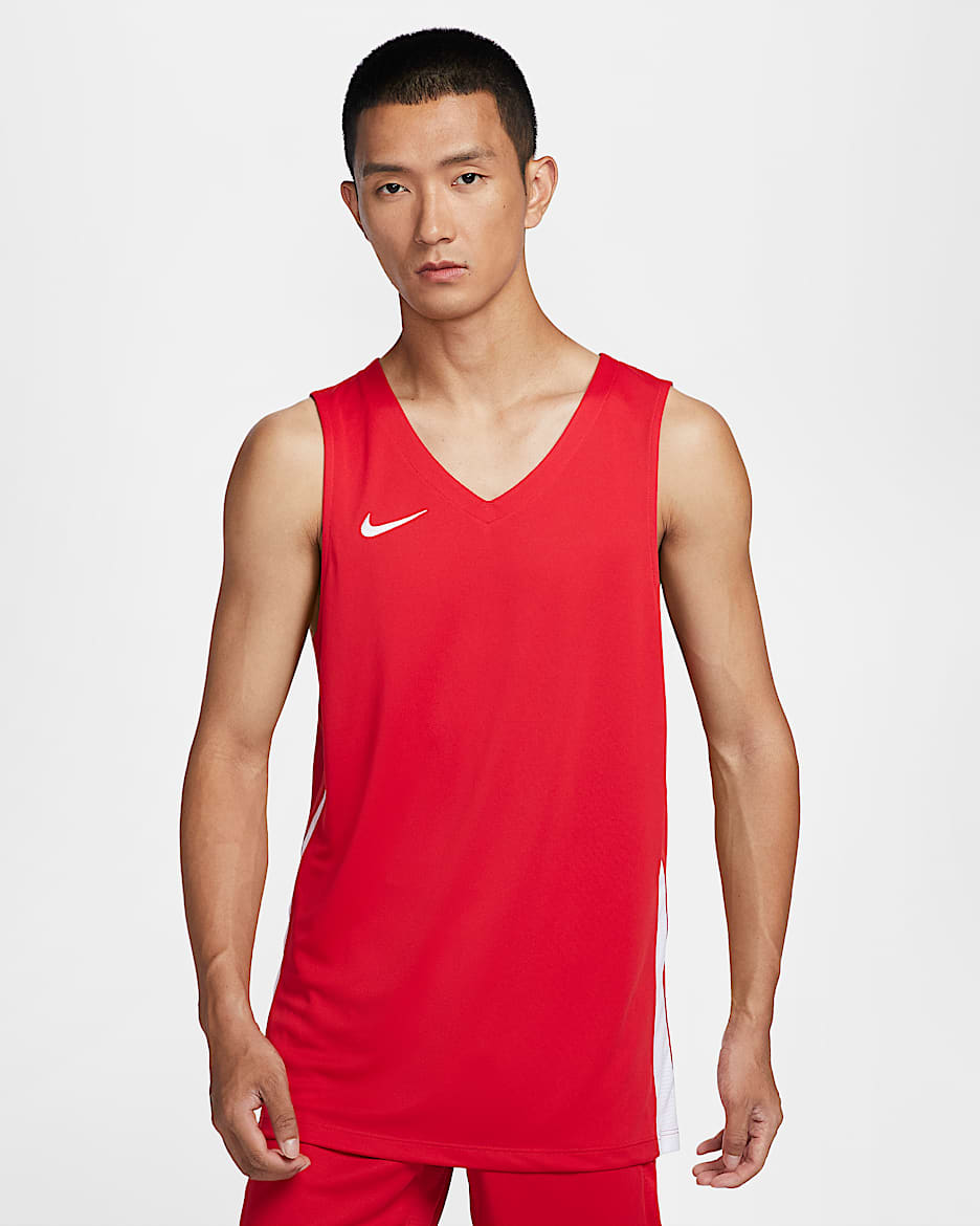 Nike 男子篮球球衣 - 大学红/白色/白色