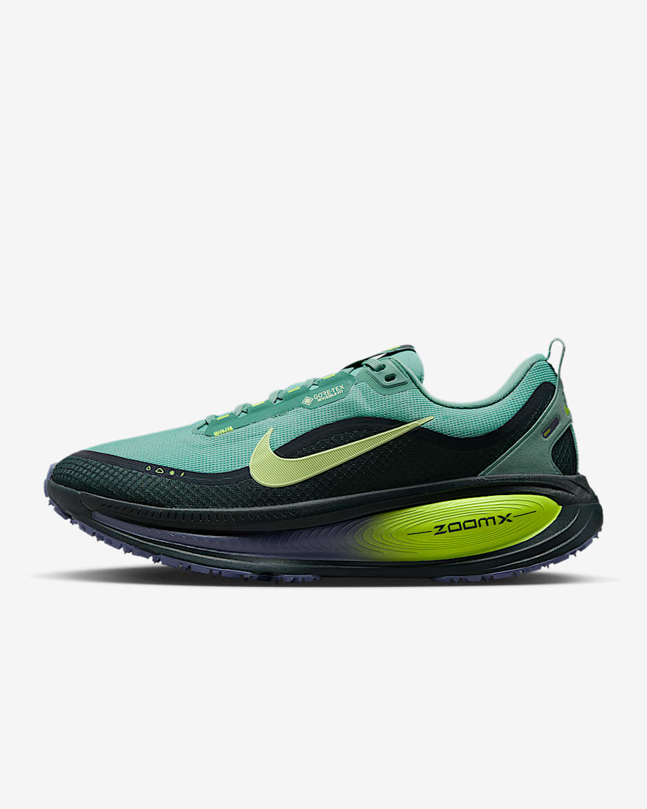 Nike Vomero 18 GORE-TEX 耐克迈柔男子反光装饰公路跑步鞋 - 海藻绿/加农绿/荧光黄/微黄绿