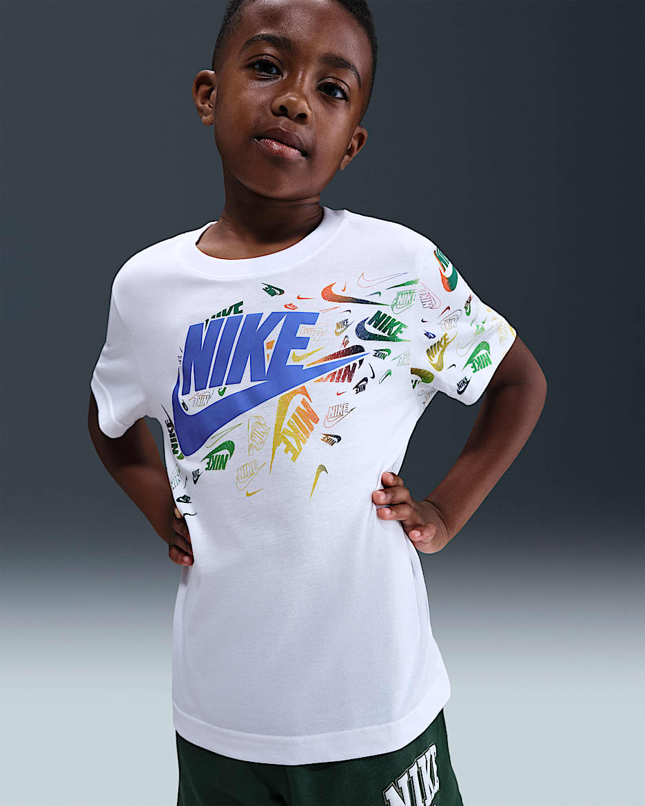 Nike Club Revealed 幼童T恤 - 白色