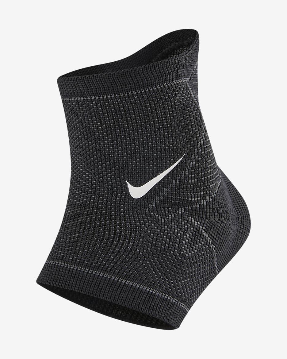Nike Pro 速干针织训练脚踝护套（1 只） - 黑/煤黑/白色