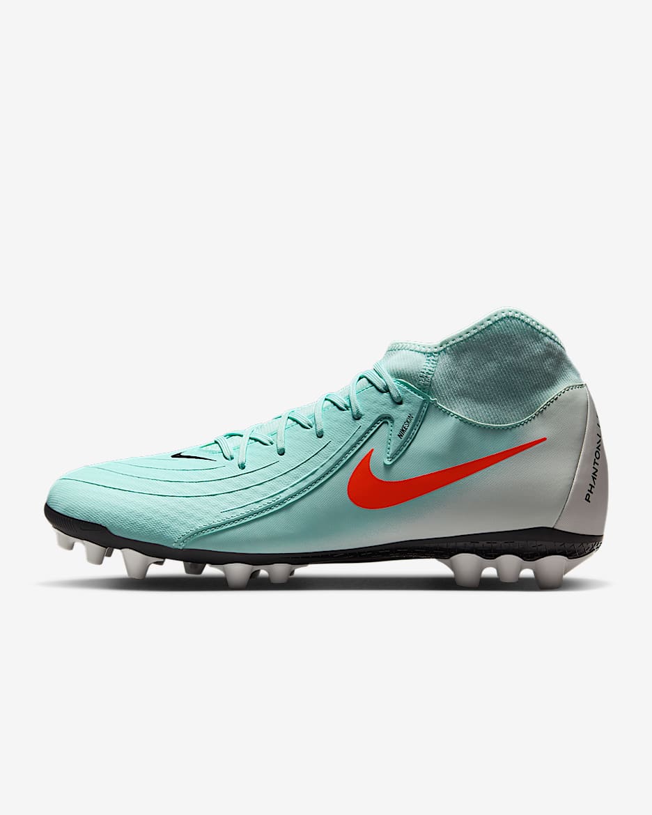 Nike Phantom Luna 2 Academy 耐克月煞系列男子人造草地足球鞋 - 薄荷绿/灰黑/原子红
