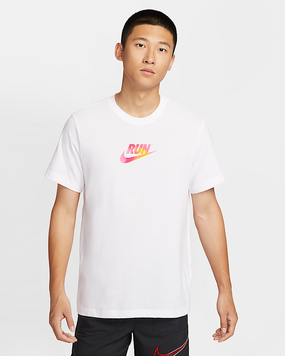 Nike Dri-FIT 男子速干跑步T恤 - 白色
