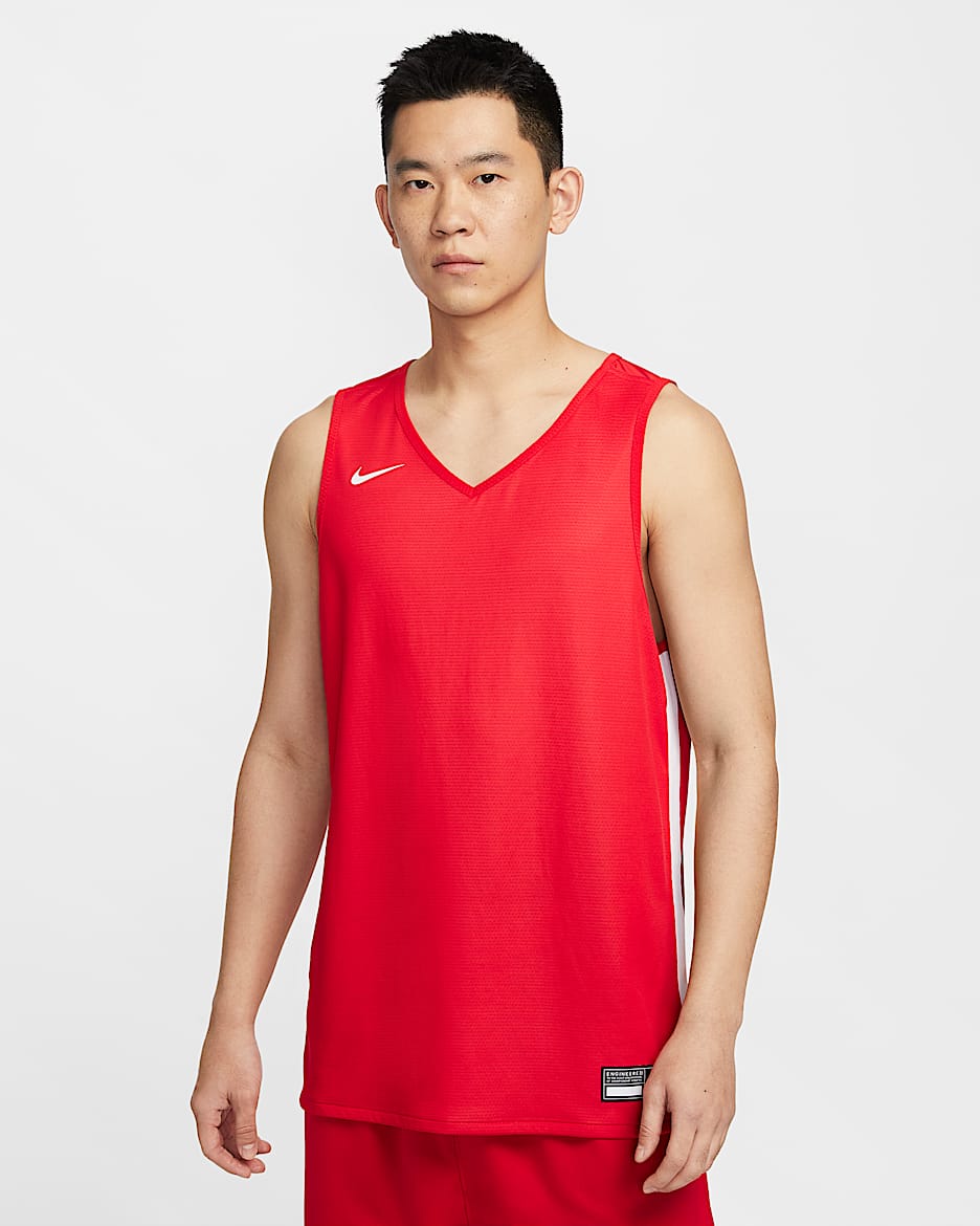 Nike 男子训练双面穿球衣 - 大学红