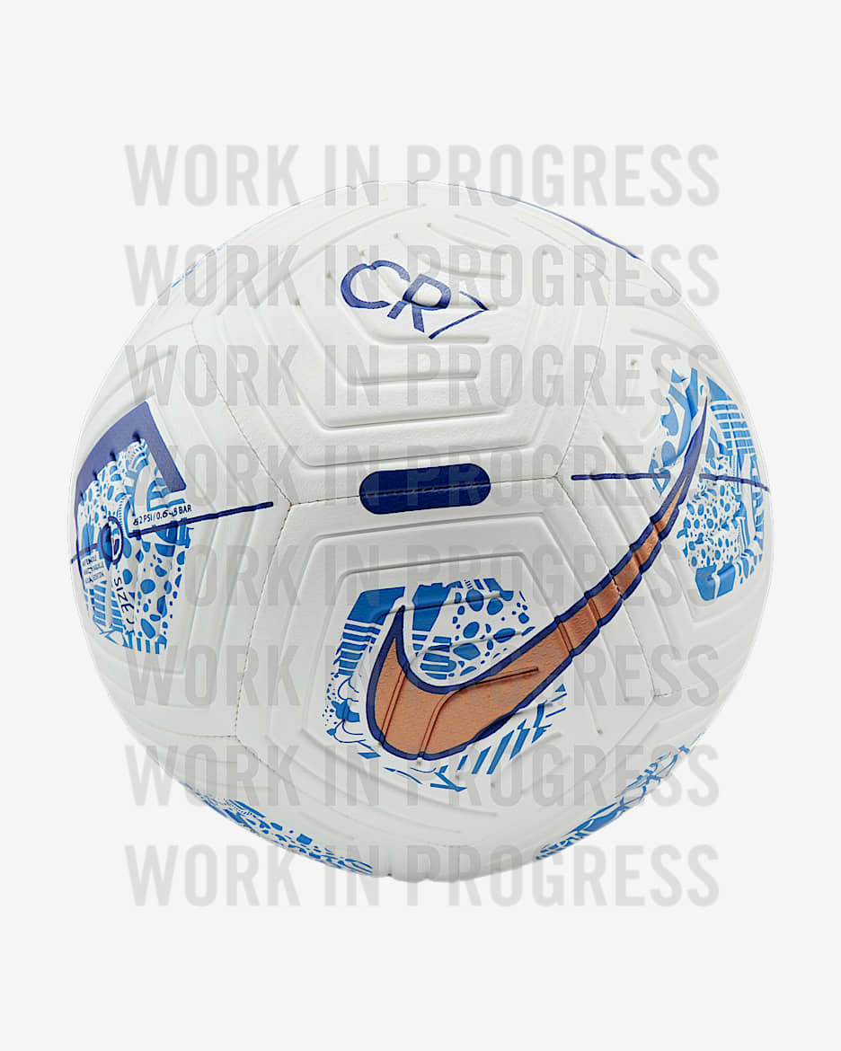 Nike Strike CR7 耐克C罗系列足球 - 白色/金属铜/和谐蓝