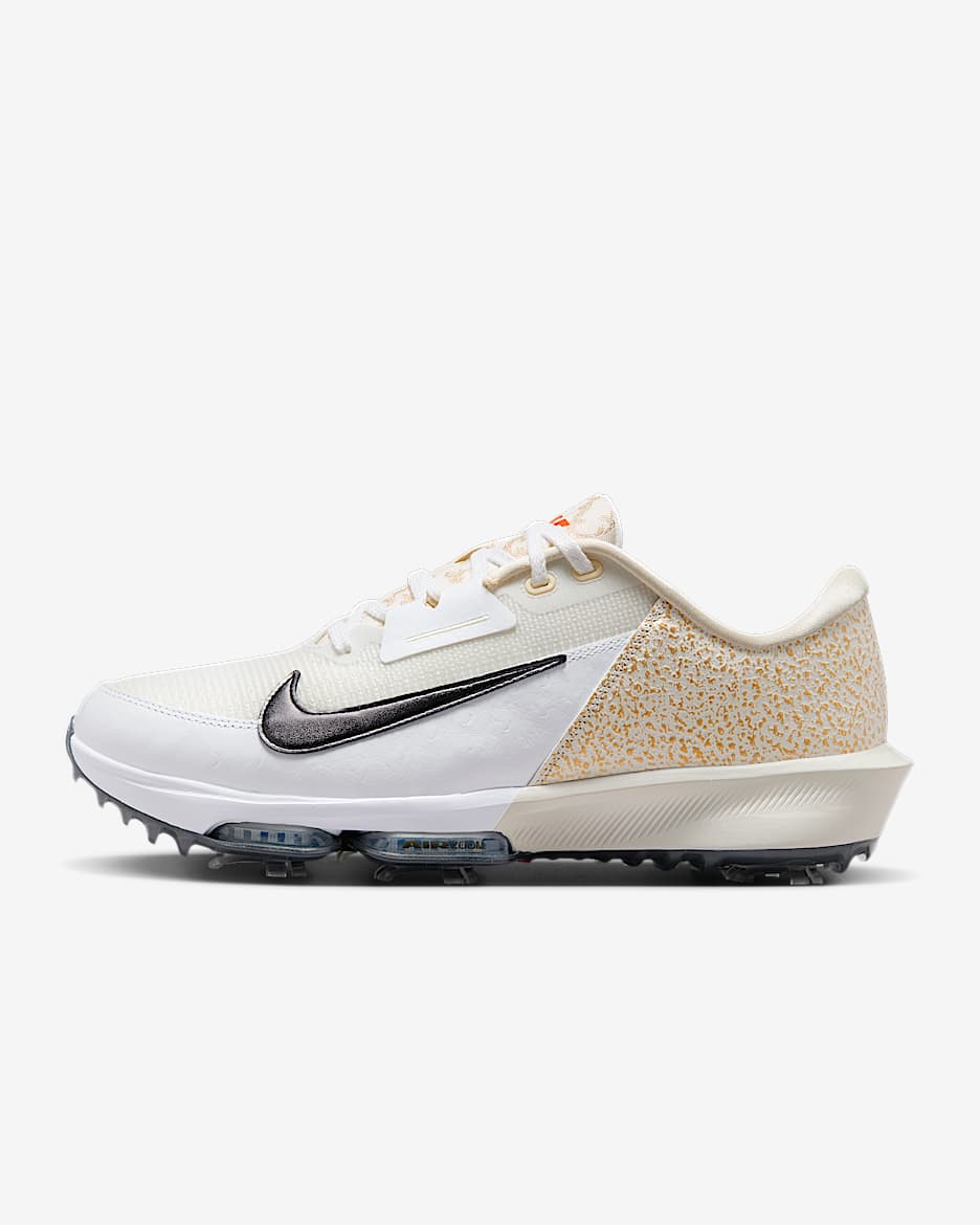 Nike Infinity Tour 2 男/女高尔夫球鞋（宽版） - 帆白/白色/金属色